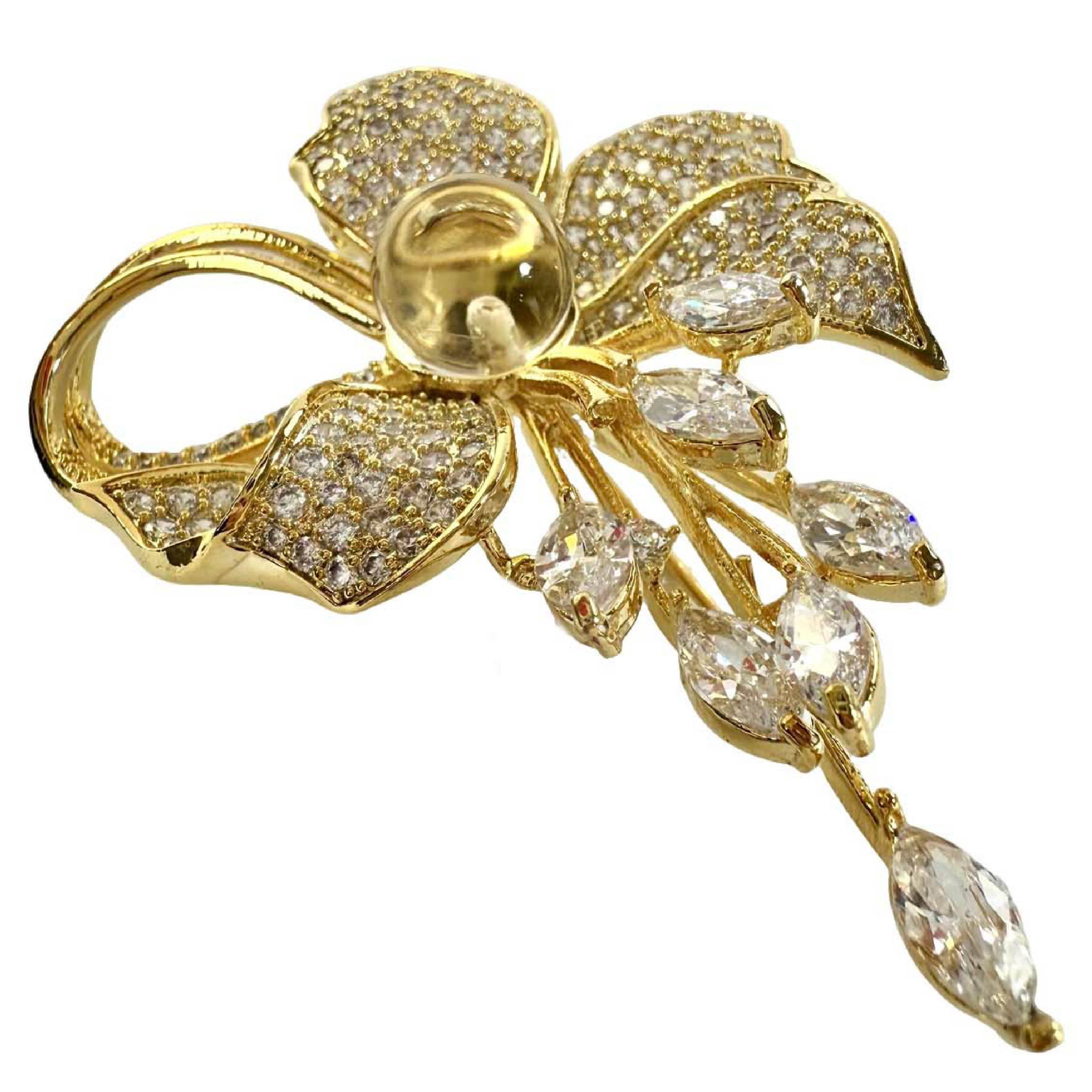 Shinecrys- citrine brooch