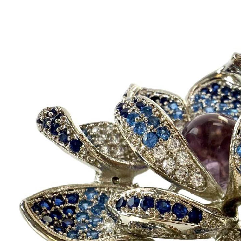 Shinecrys- amethyst brooch
