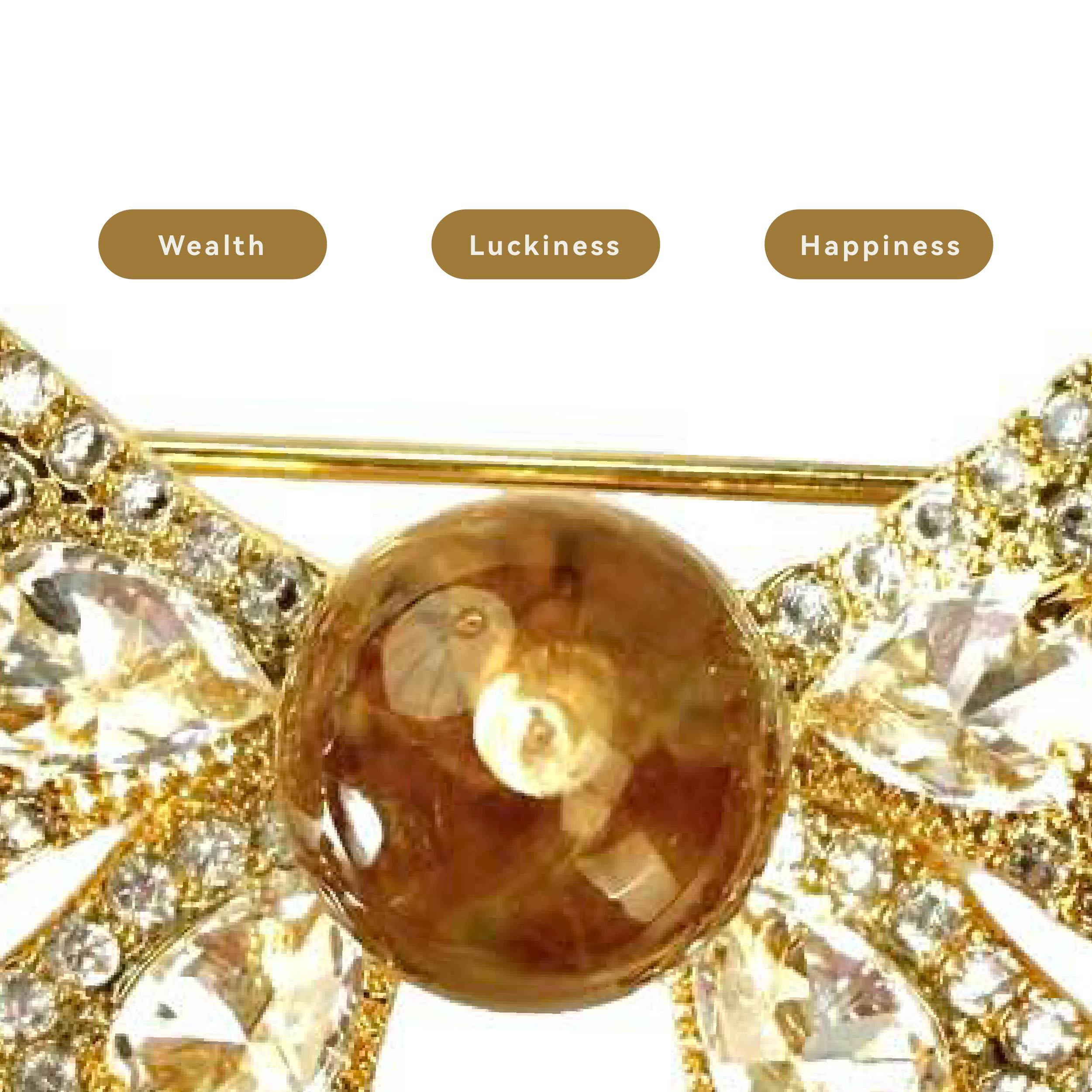Shinecrys- citrine brooch