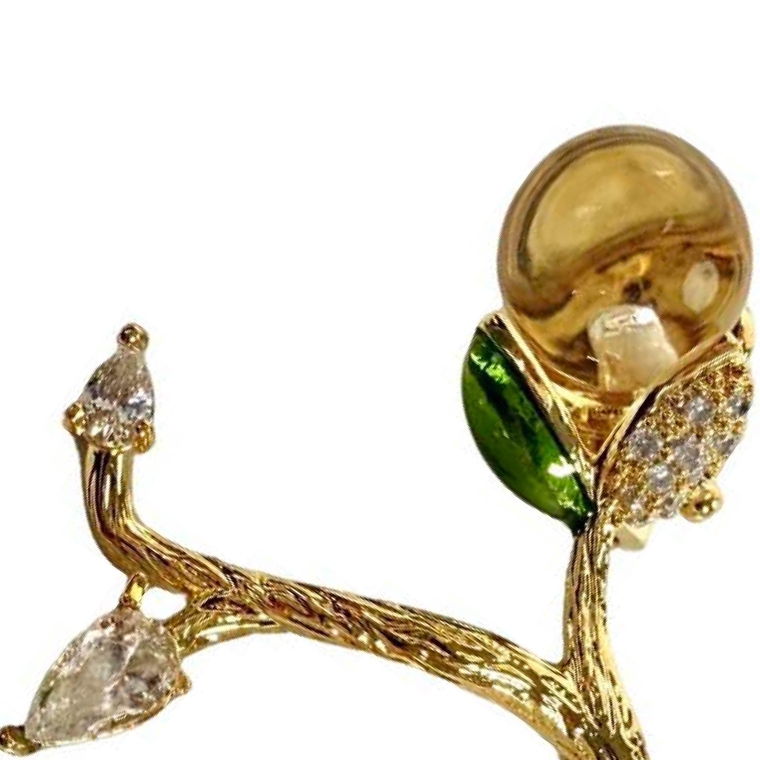 Shinecrys- citrine brooch