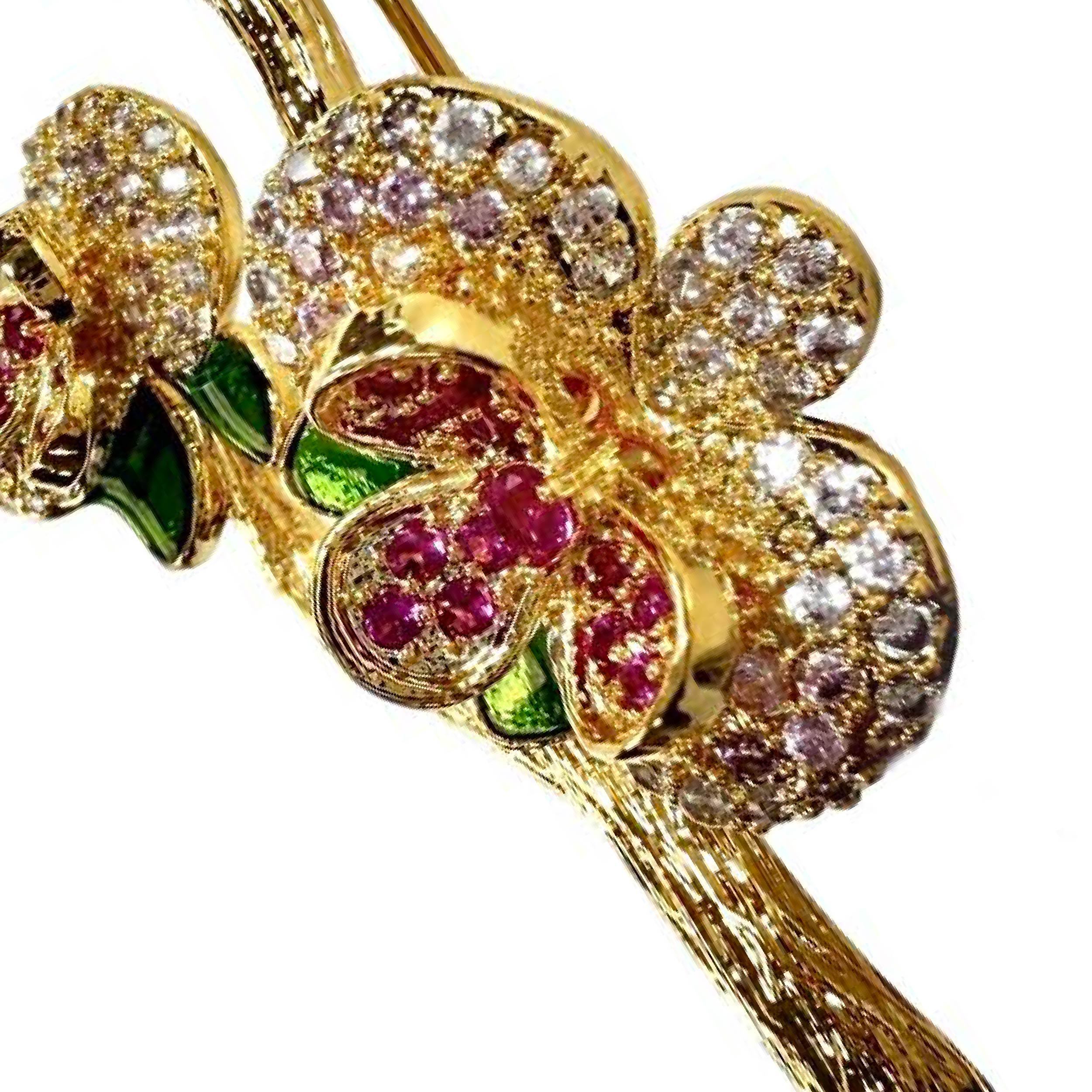 Shinecrys- citrine brooch