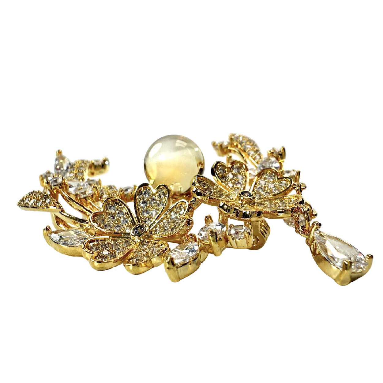 Shinecrys- citrine   brooch