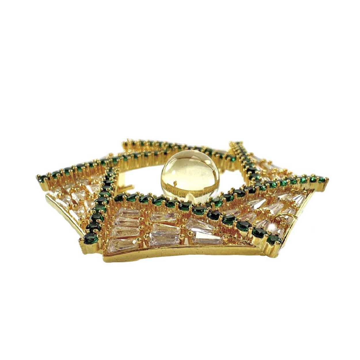 Shinecrys-  citrine brooch