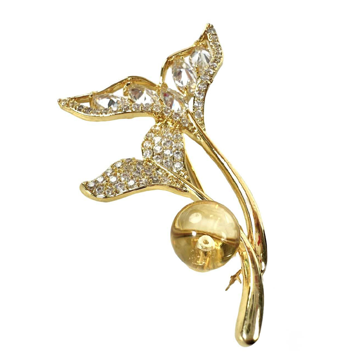 Shinecrys-  citrine brooch