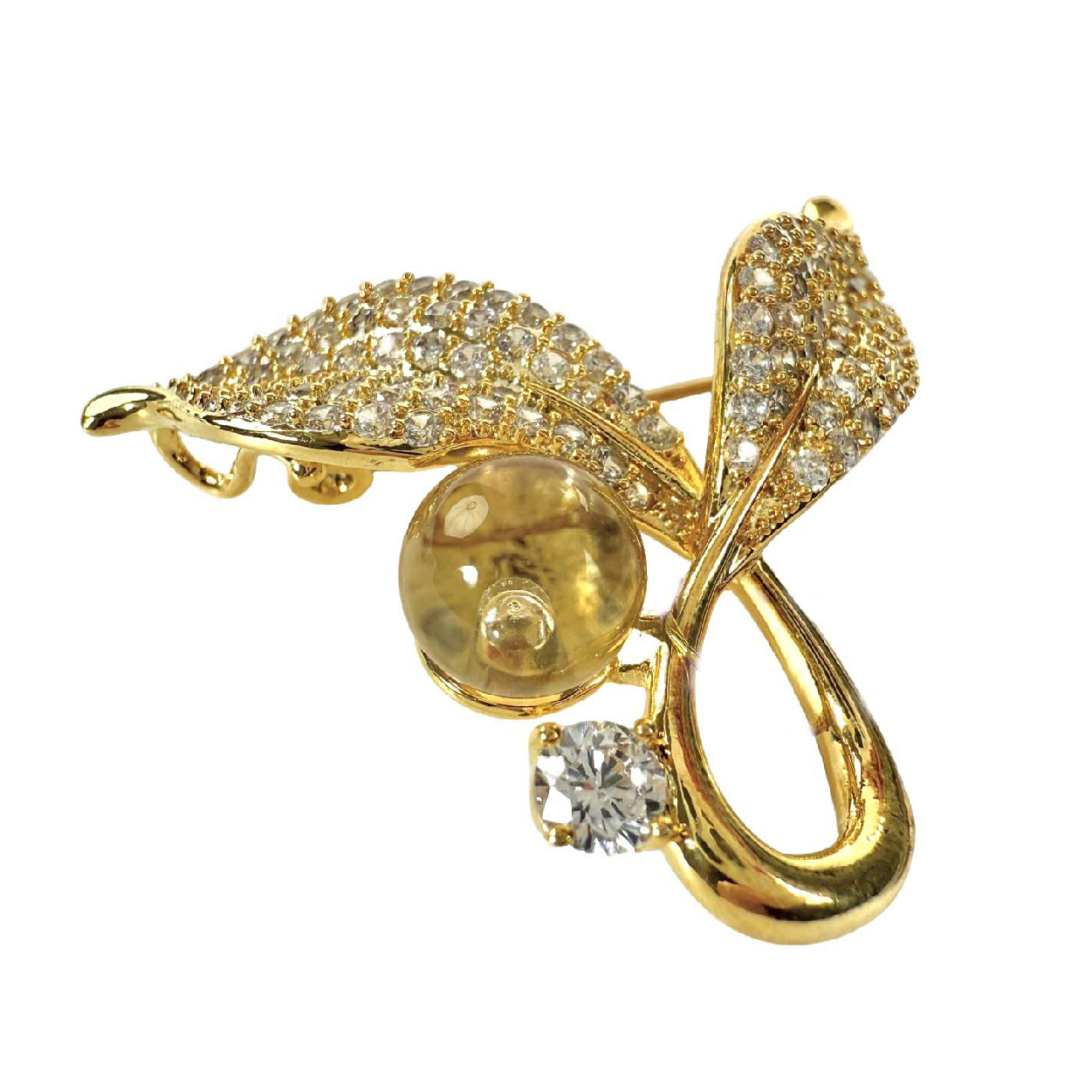 Shinecrys-  citrine brooch