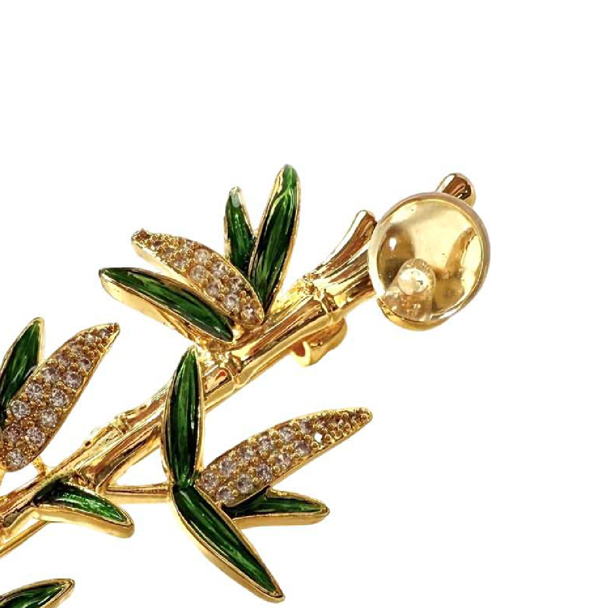 Shinecrys- citrine  brooch