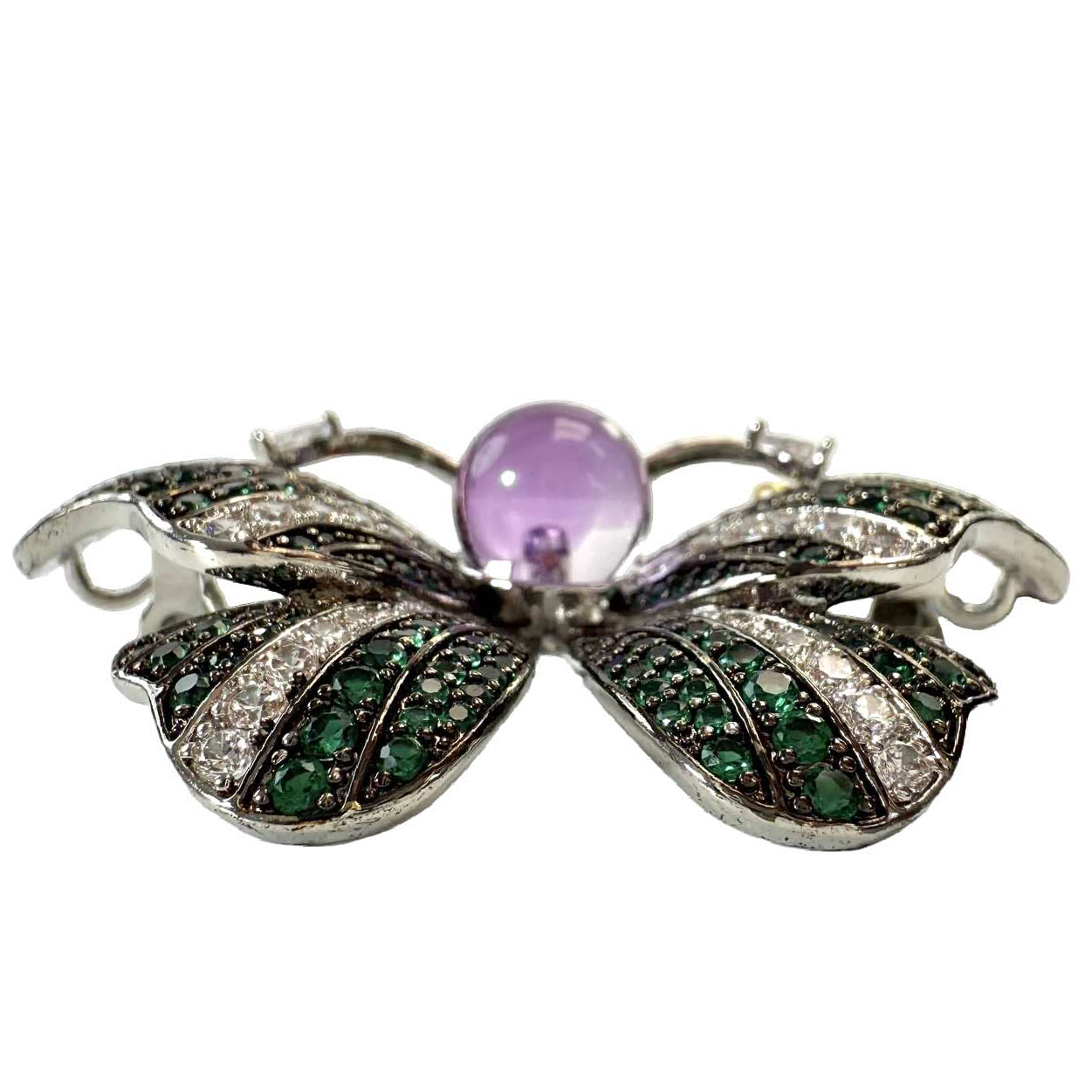 Shinecrys- amethyst brooch