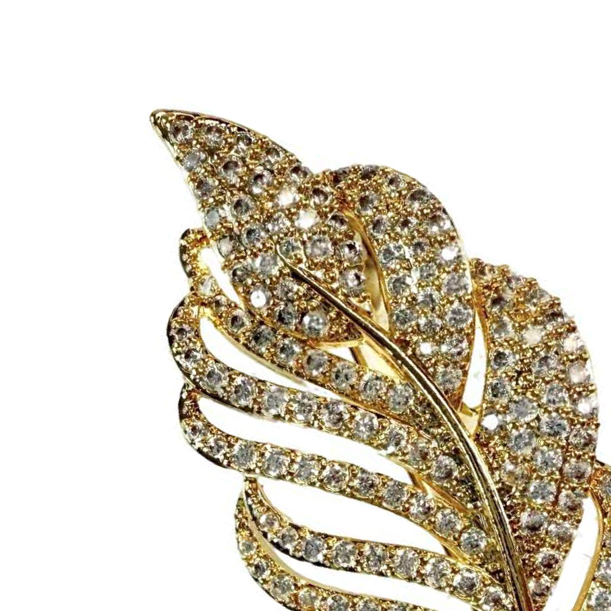 Shinecrys- citrine  brooch