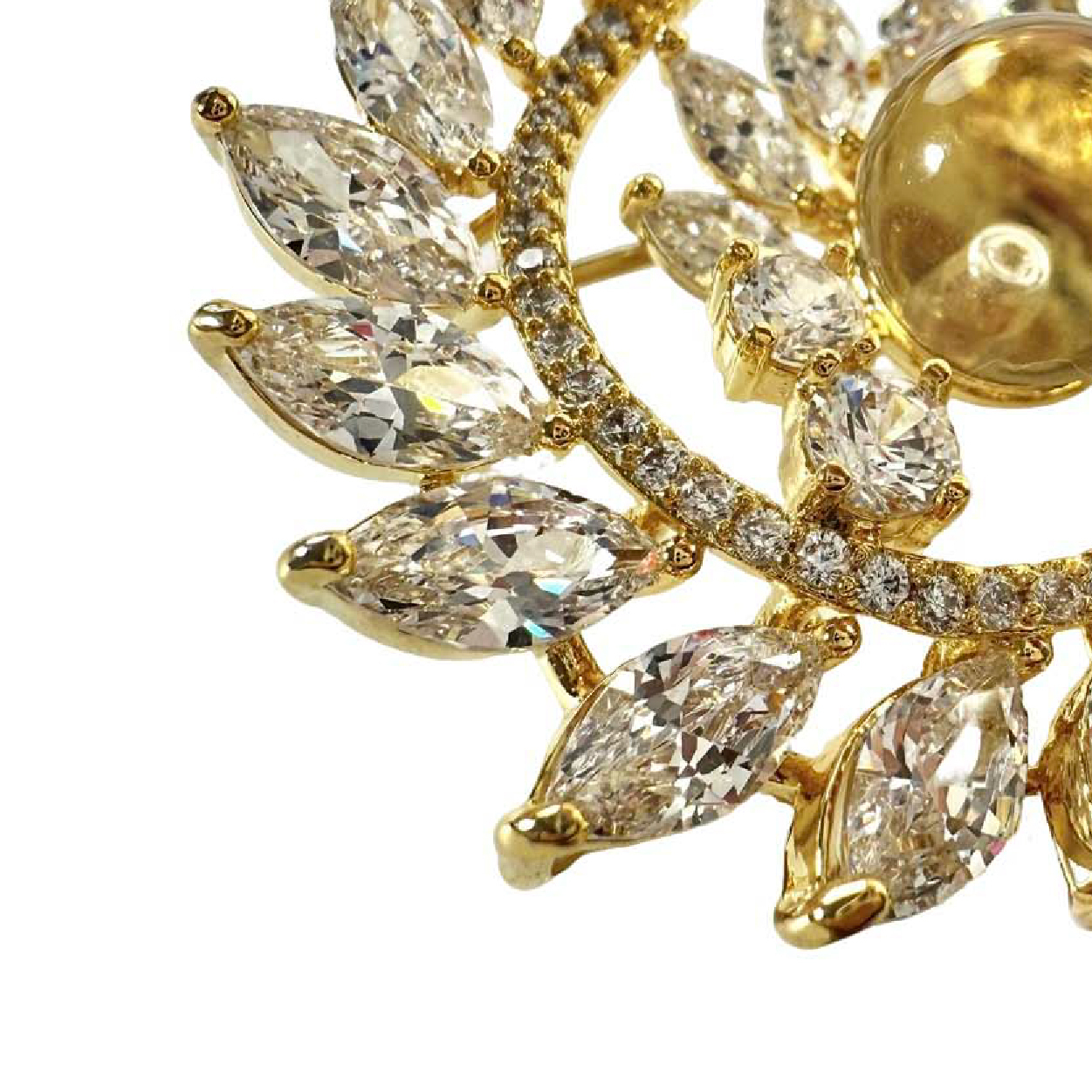 Shinecrys- citrine   brooch