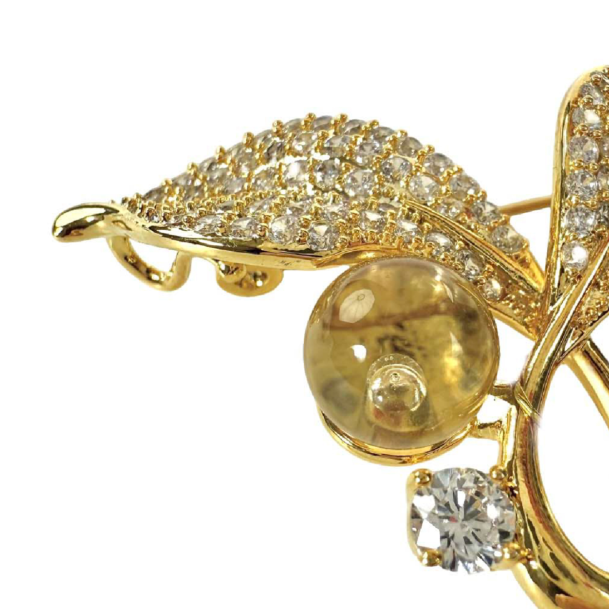 Shinecrys-  citrine brooch