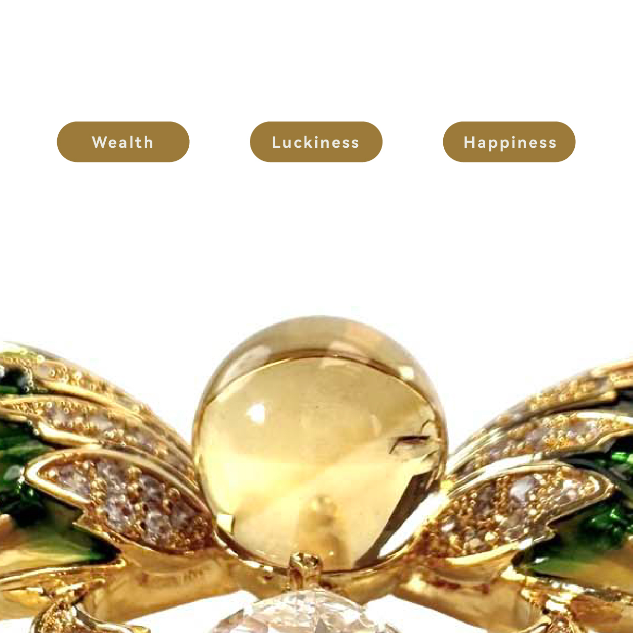 Shinecrys- citrine  brooch