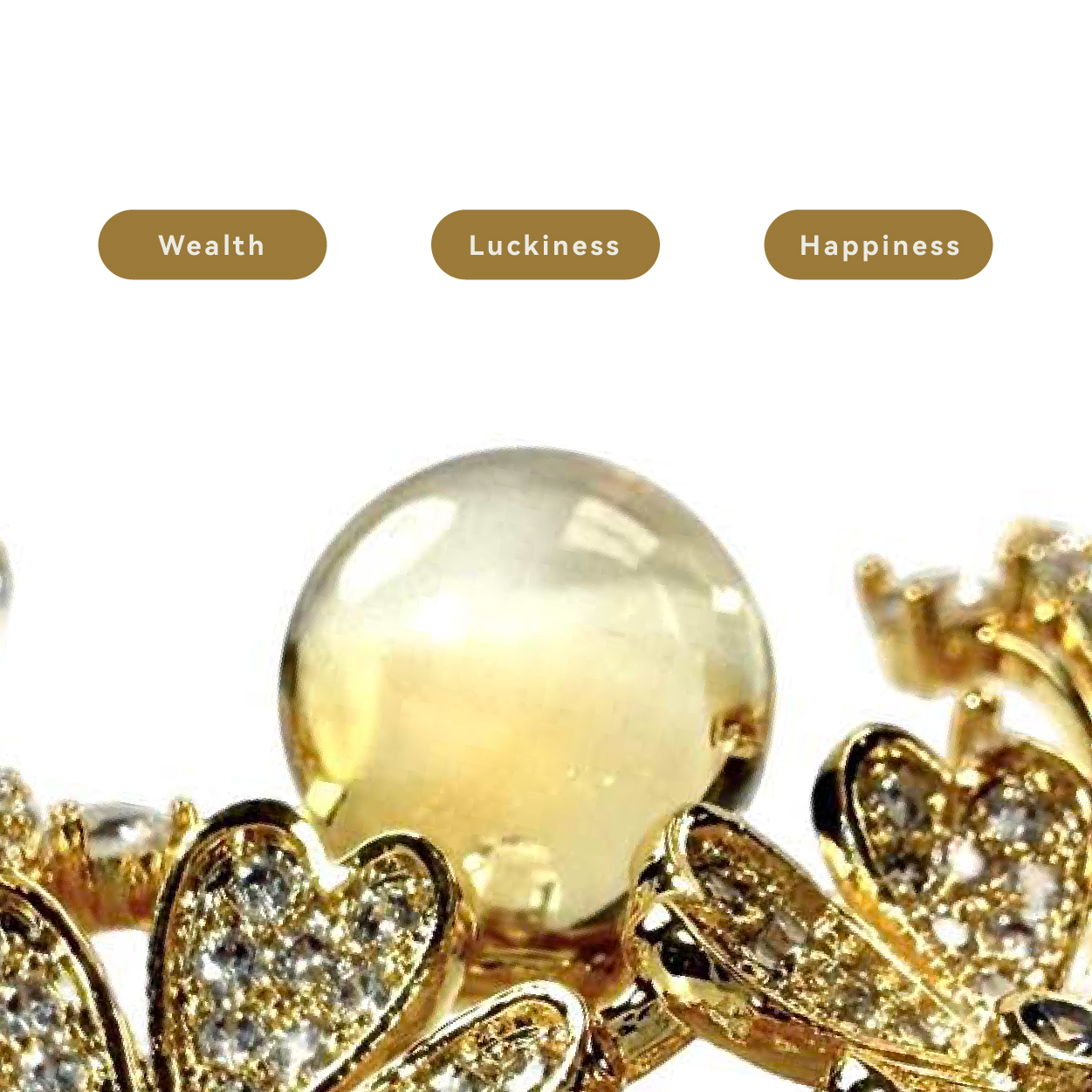 Shinecrys- citrine   brooch