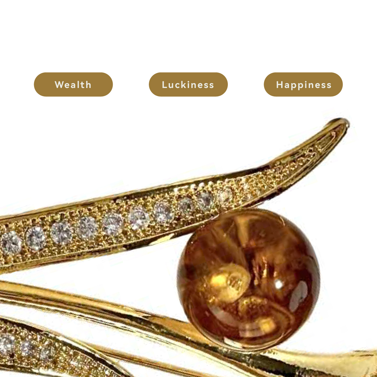 Shinecrys- citrine   brooch