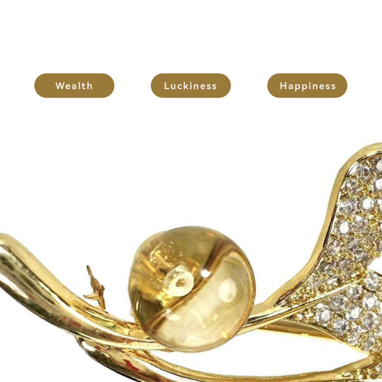 Shinecrys-  citrine brooch
