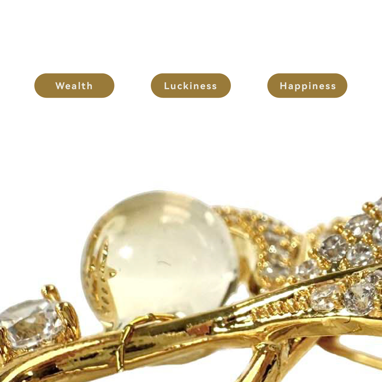 Shinecrys-  citrine brooch