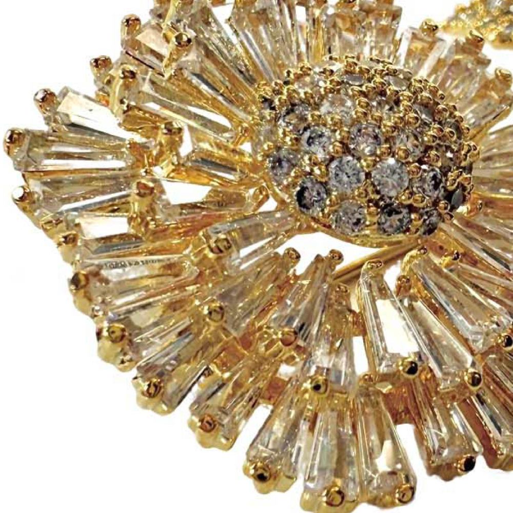 Shinecrys-  citrine brooch