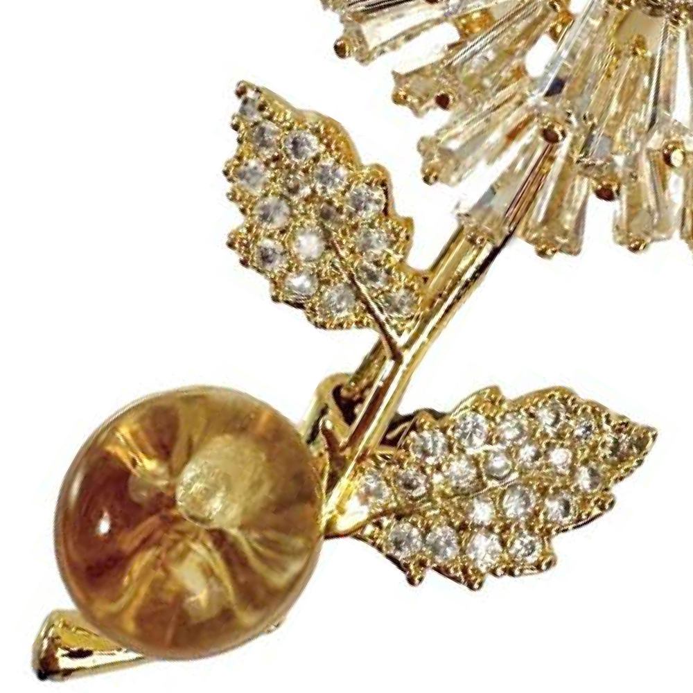 Shinecrys-  citrine brooch