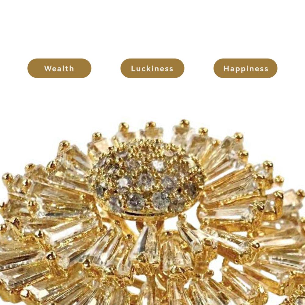 Shinecrys-  citrine brooch