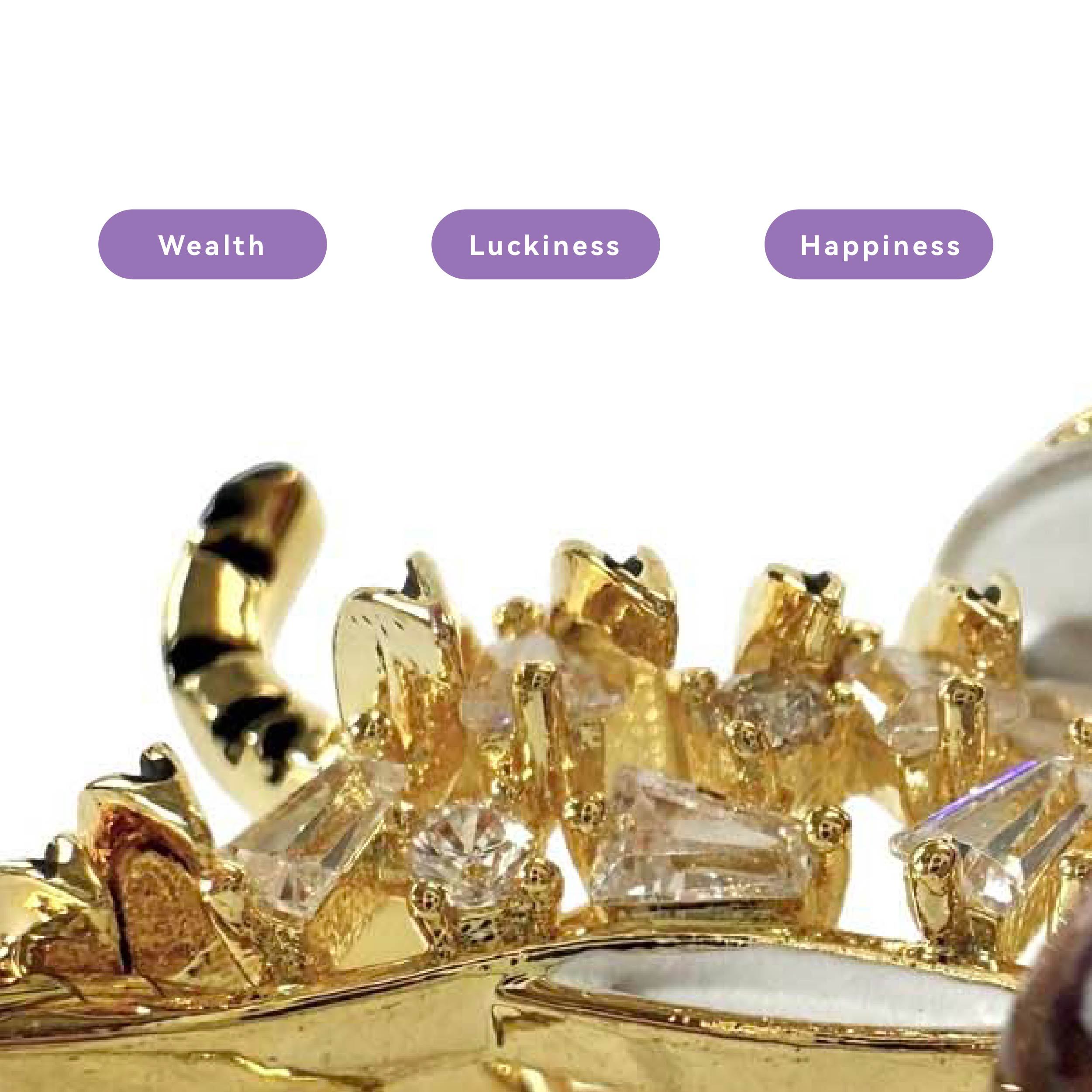 Shinecrys-  amethyst brooch