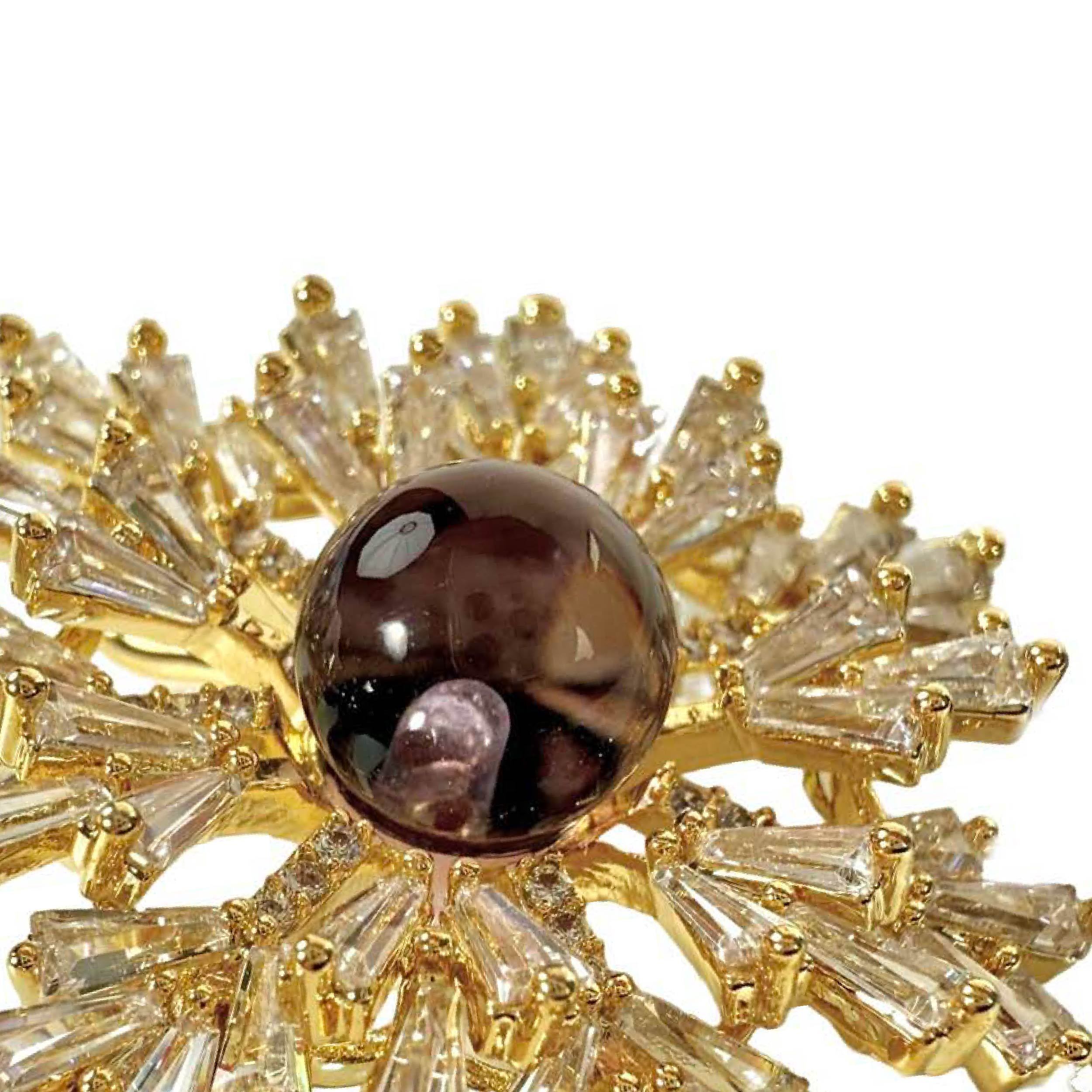 Shinecrys-  amethyst brooch