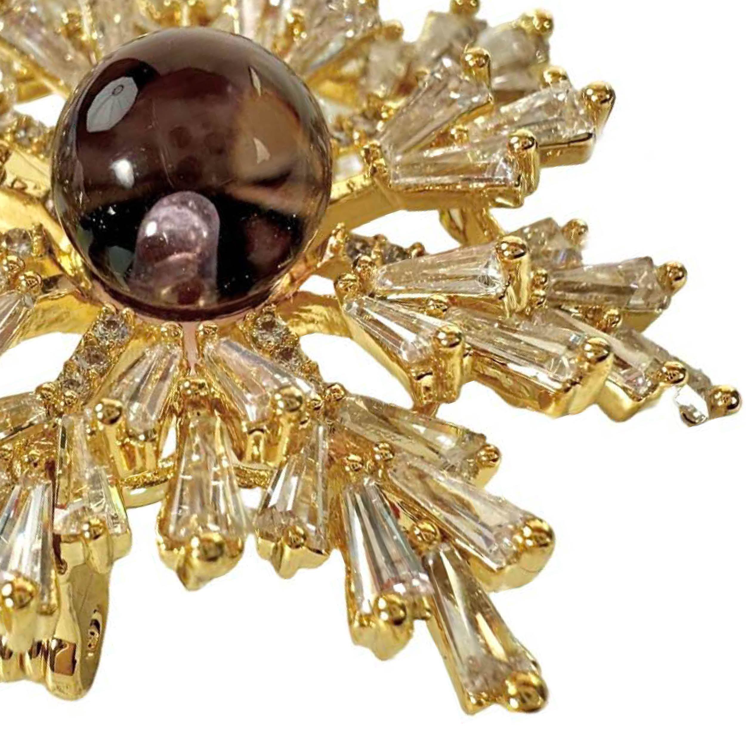 Shinecrys-  amethyst brooch