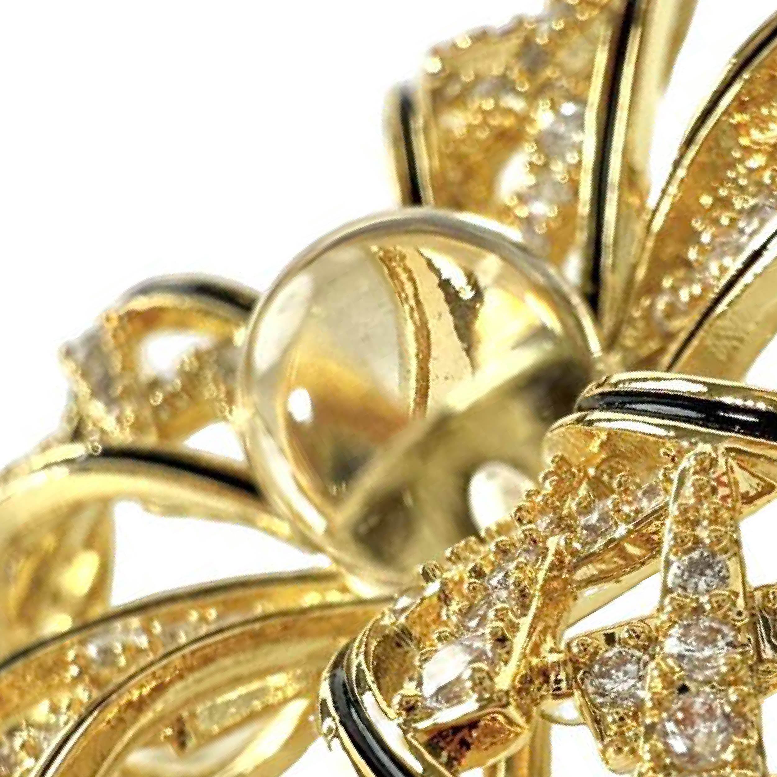 Shinecrys-  citrine brooch