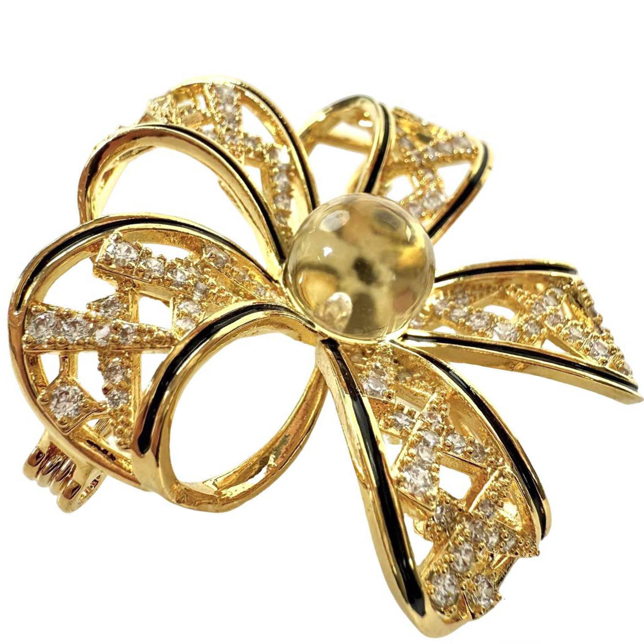 Shinecrys-  citrine brooch