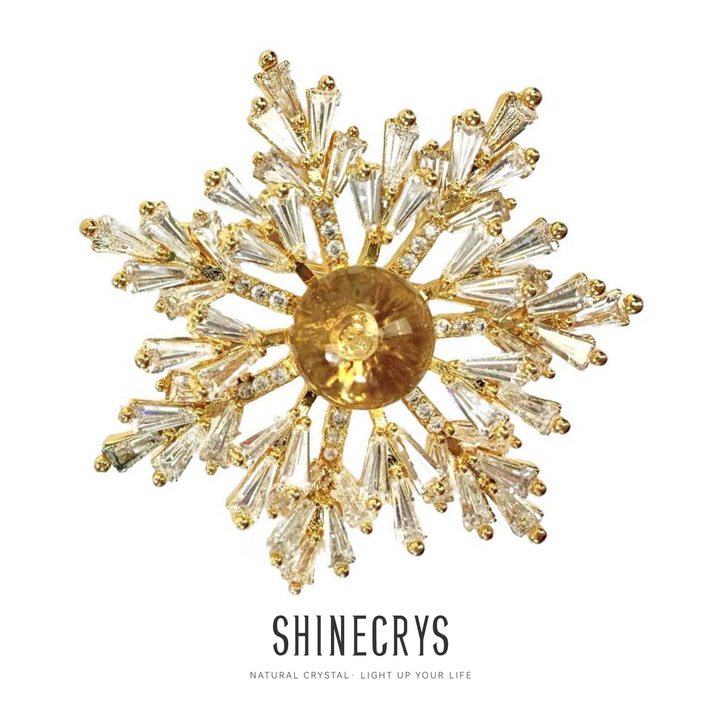 Shinecrys-  citrine brooch