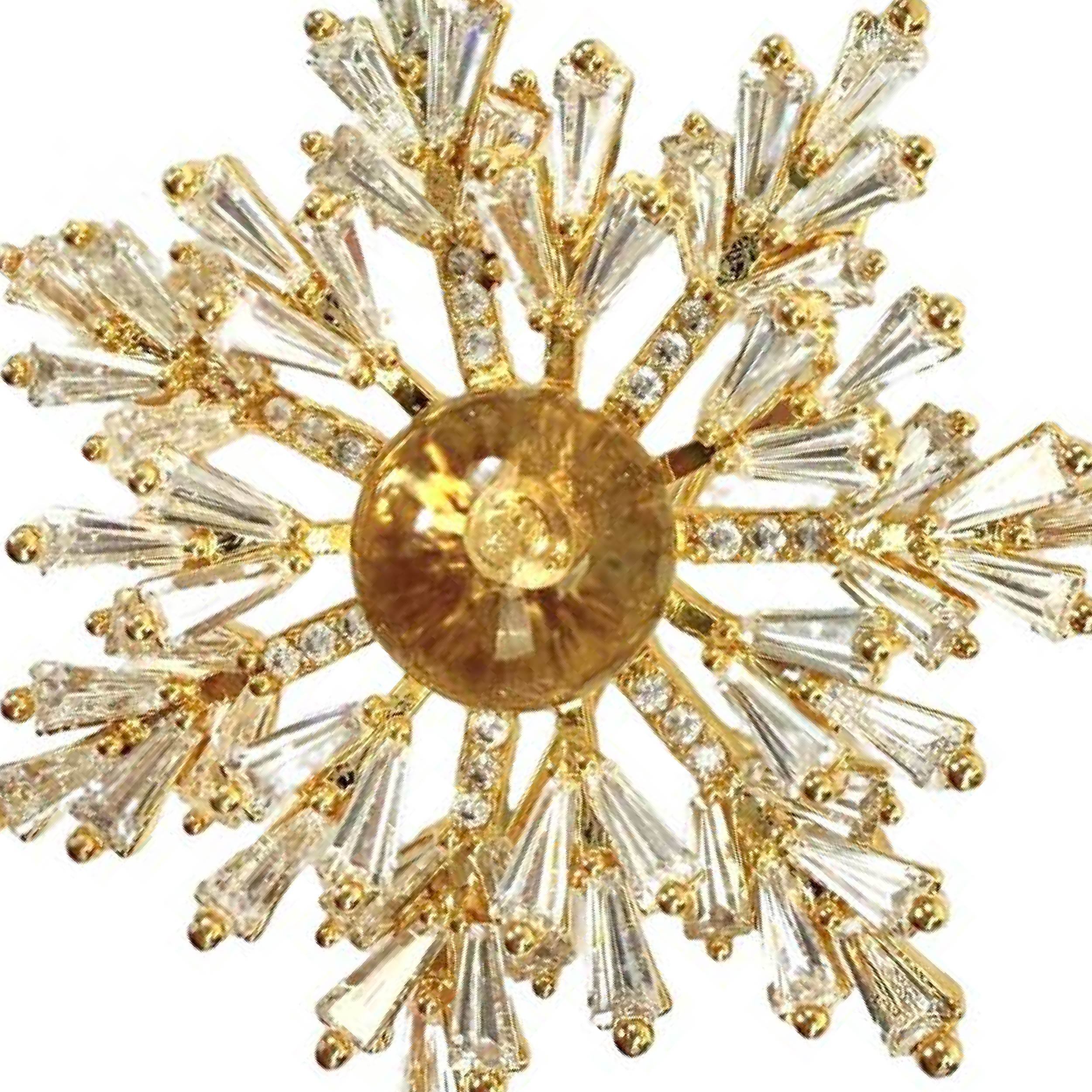 Shinecrys-  citrine brooch
