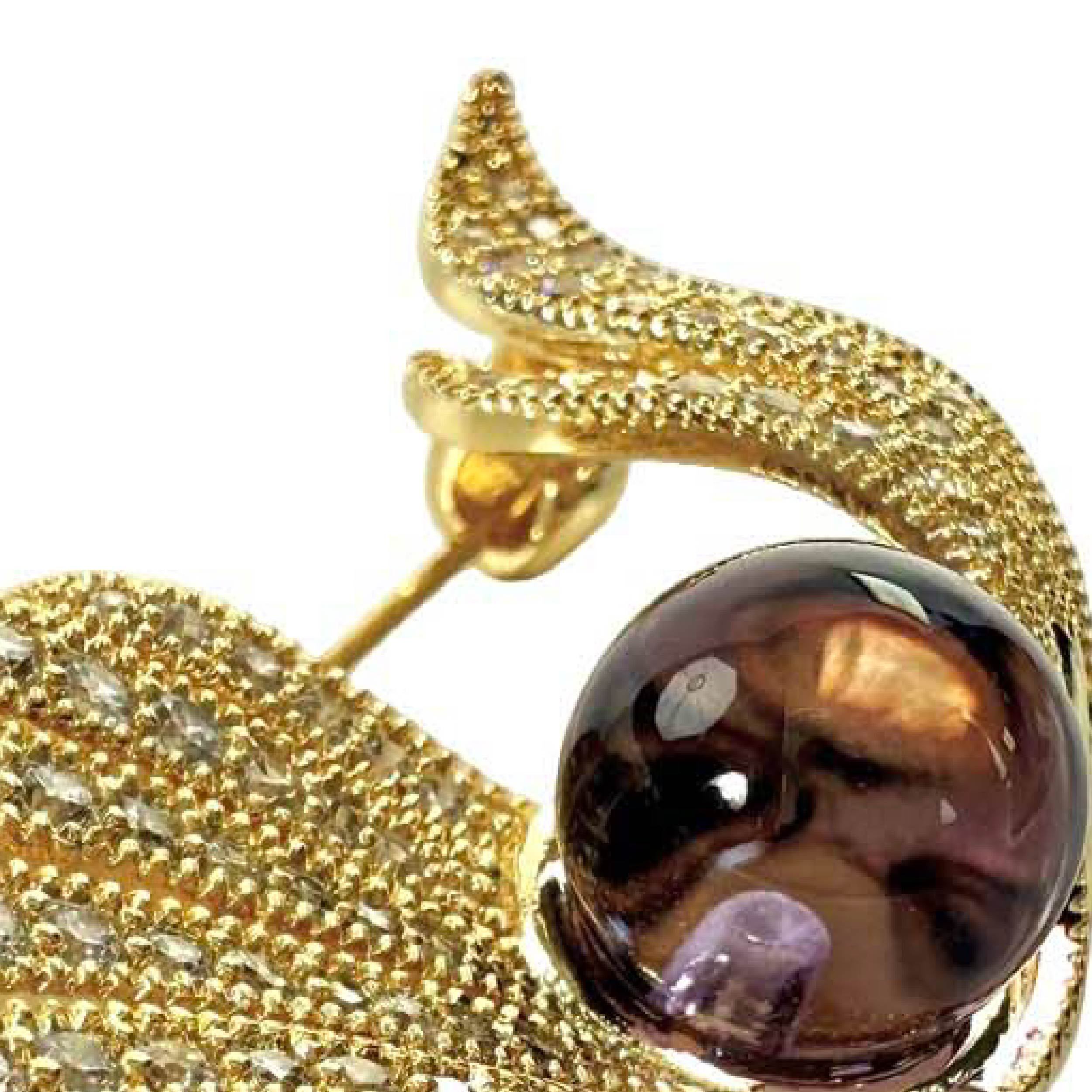 Shinecrys-  amethyst brooch