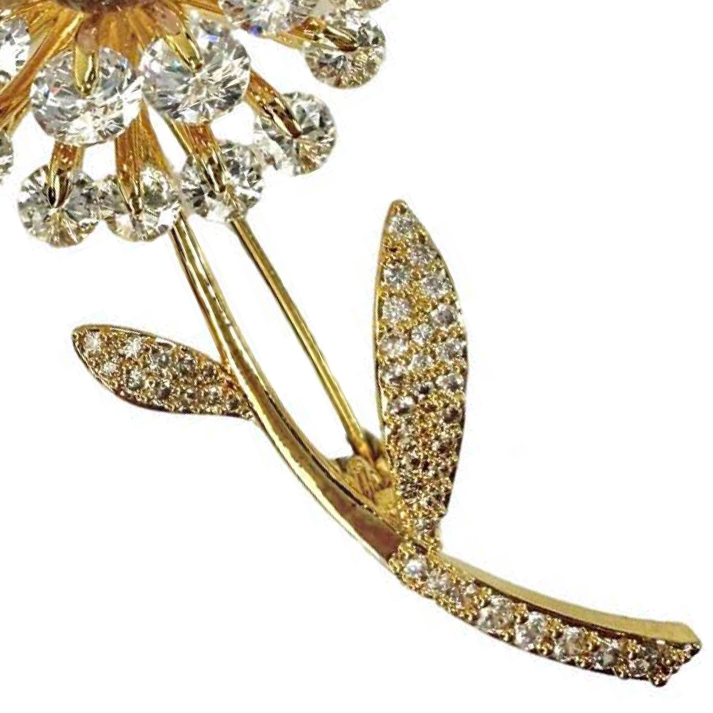 Shinecrys-  amethyst brooch