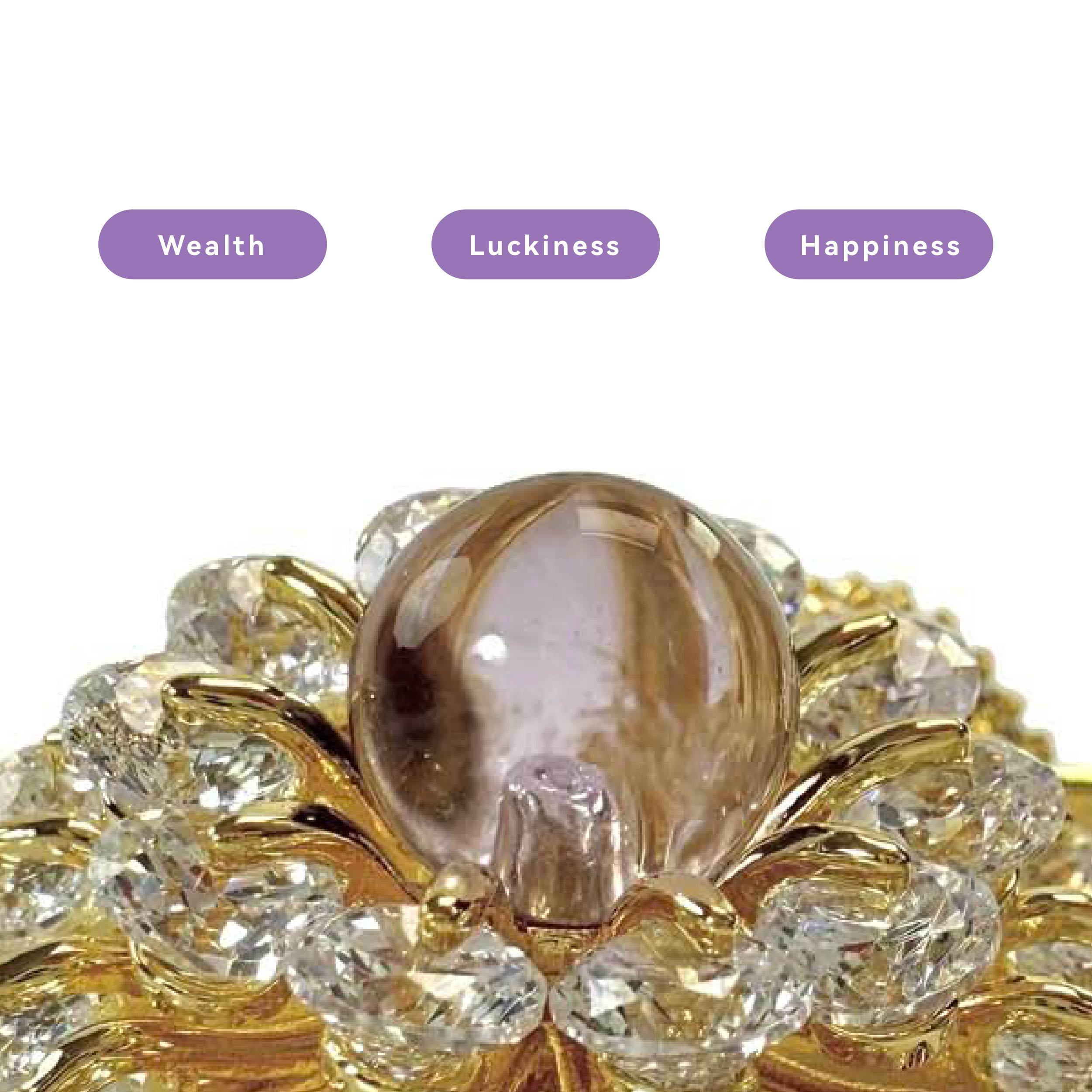 Shinecrys-  amethyst brooch
