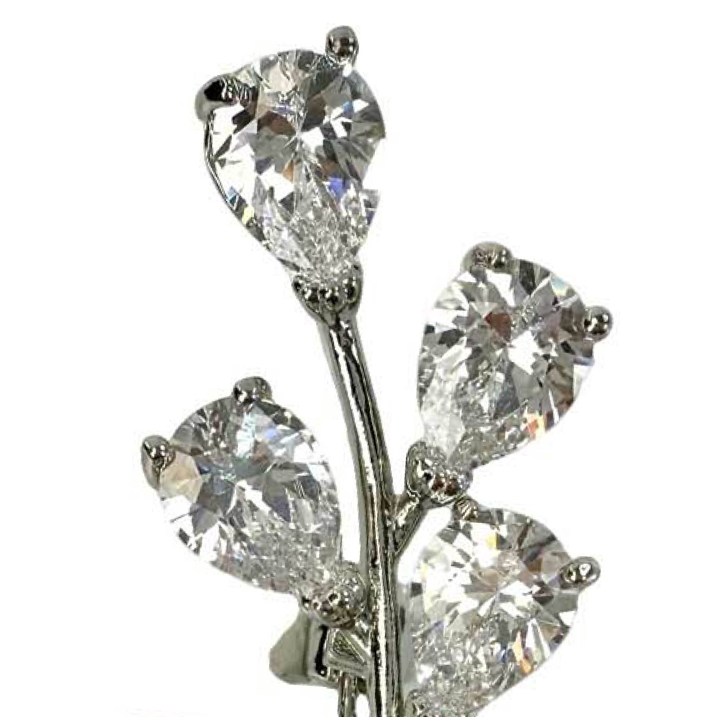 Shinecrys- amethyst brooch