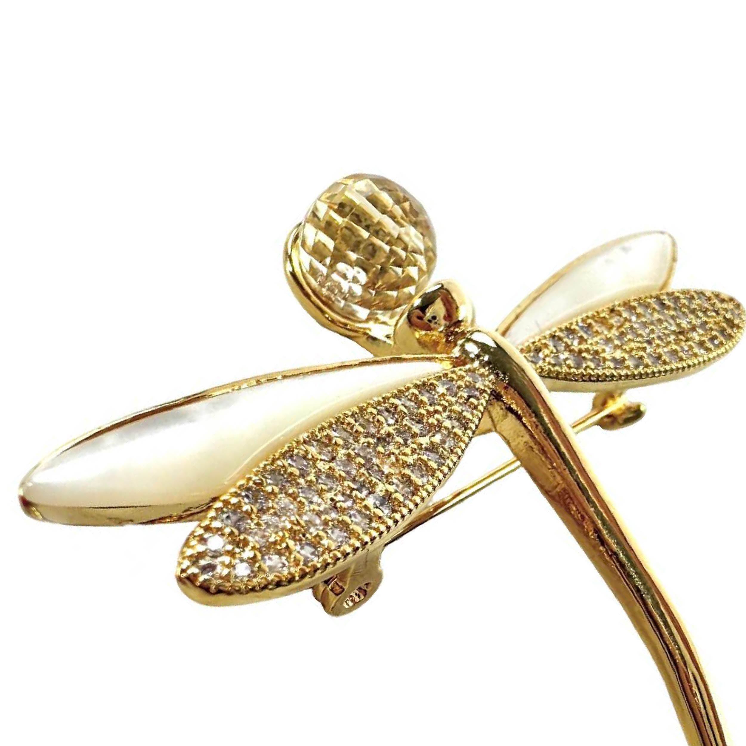 Shinecrys- citrine brooch