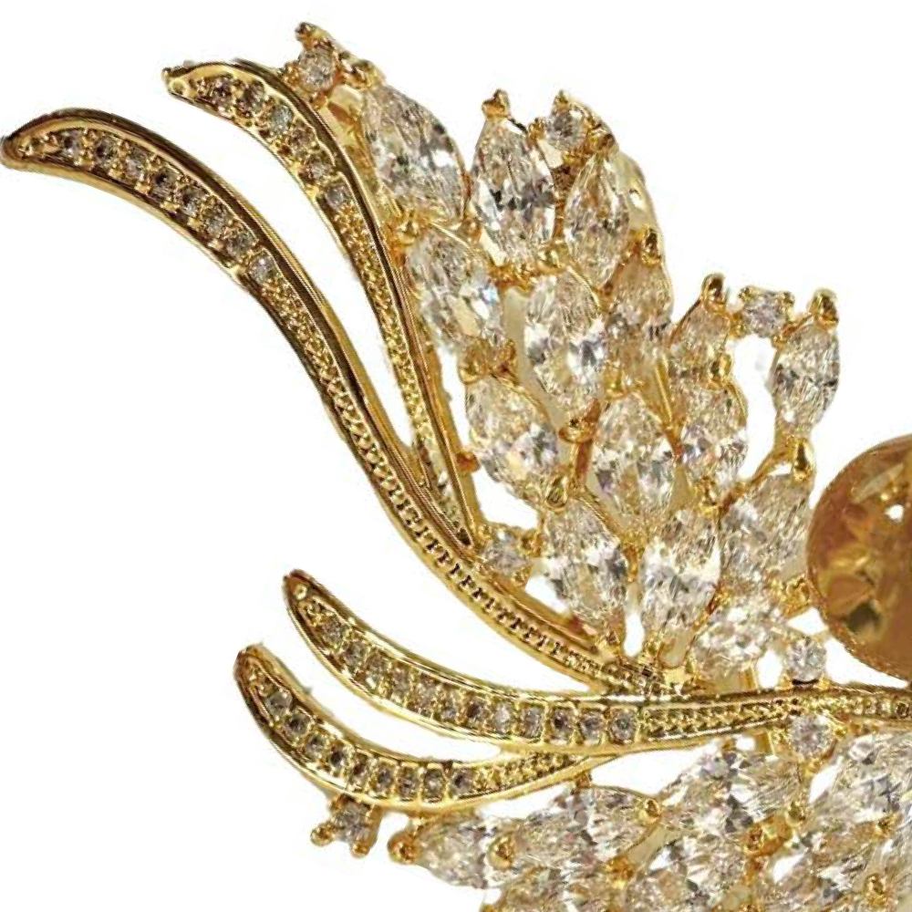 Shinecrys- citrine brooch