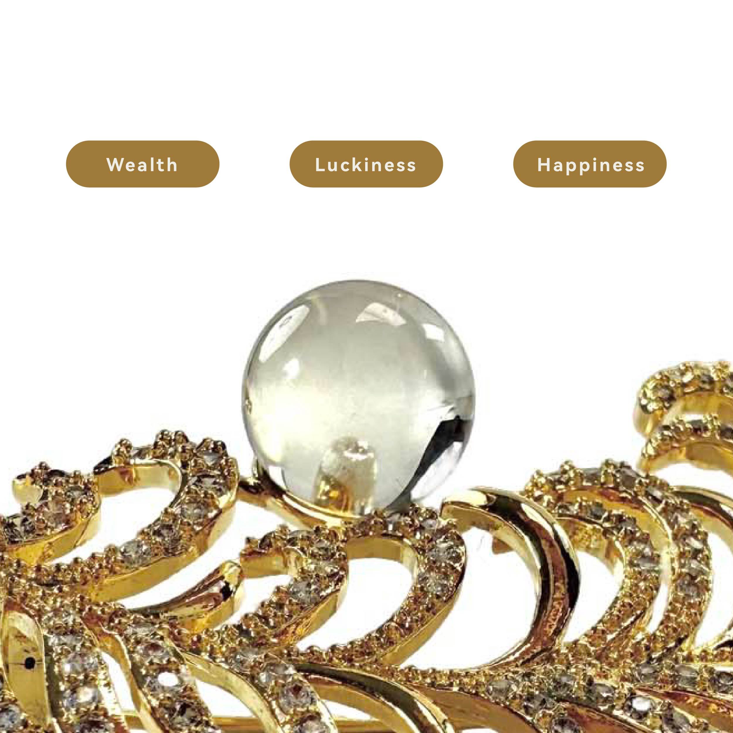 Shinecrys- citrine brooch