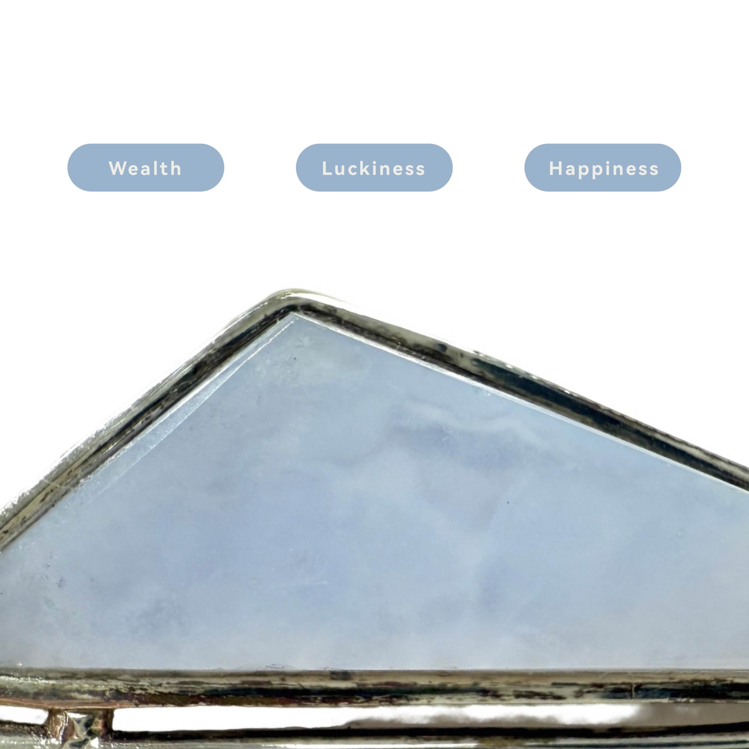 Shinecrys- Blue-striped Agate pendant