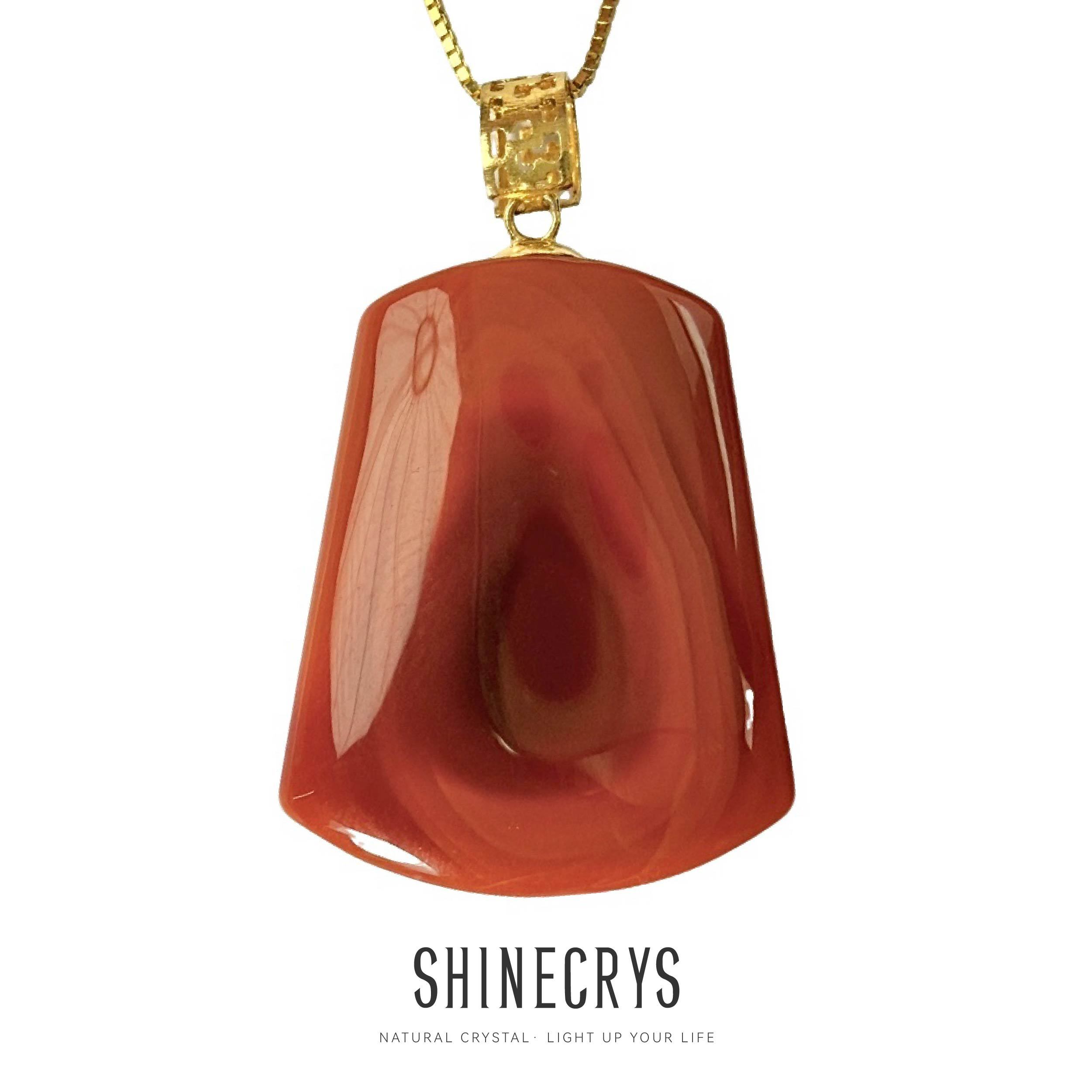Shinecrys-South Red Agate pendant