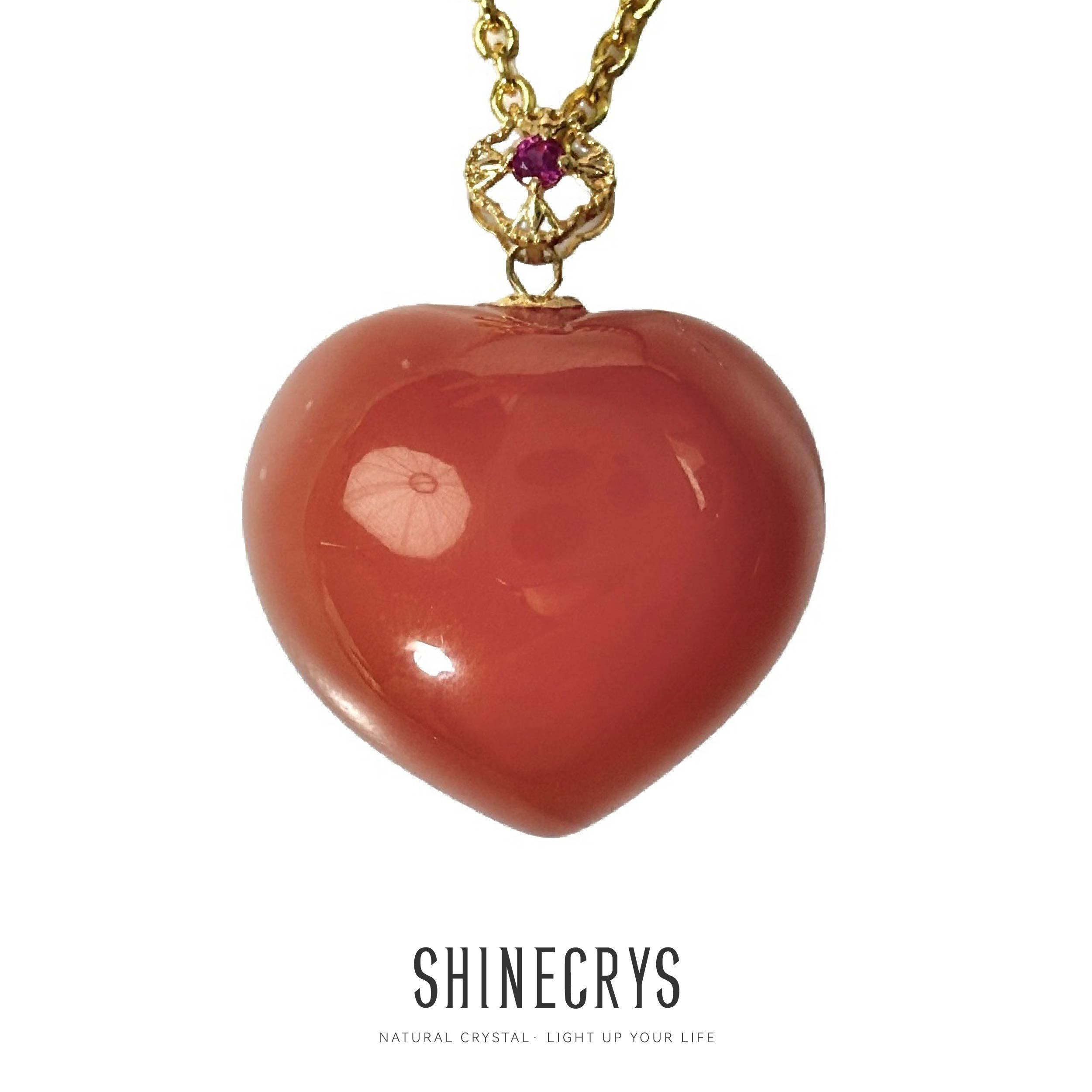 Shinecrys-South Red Agate pendant