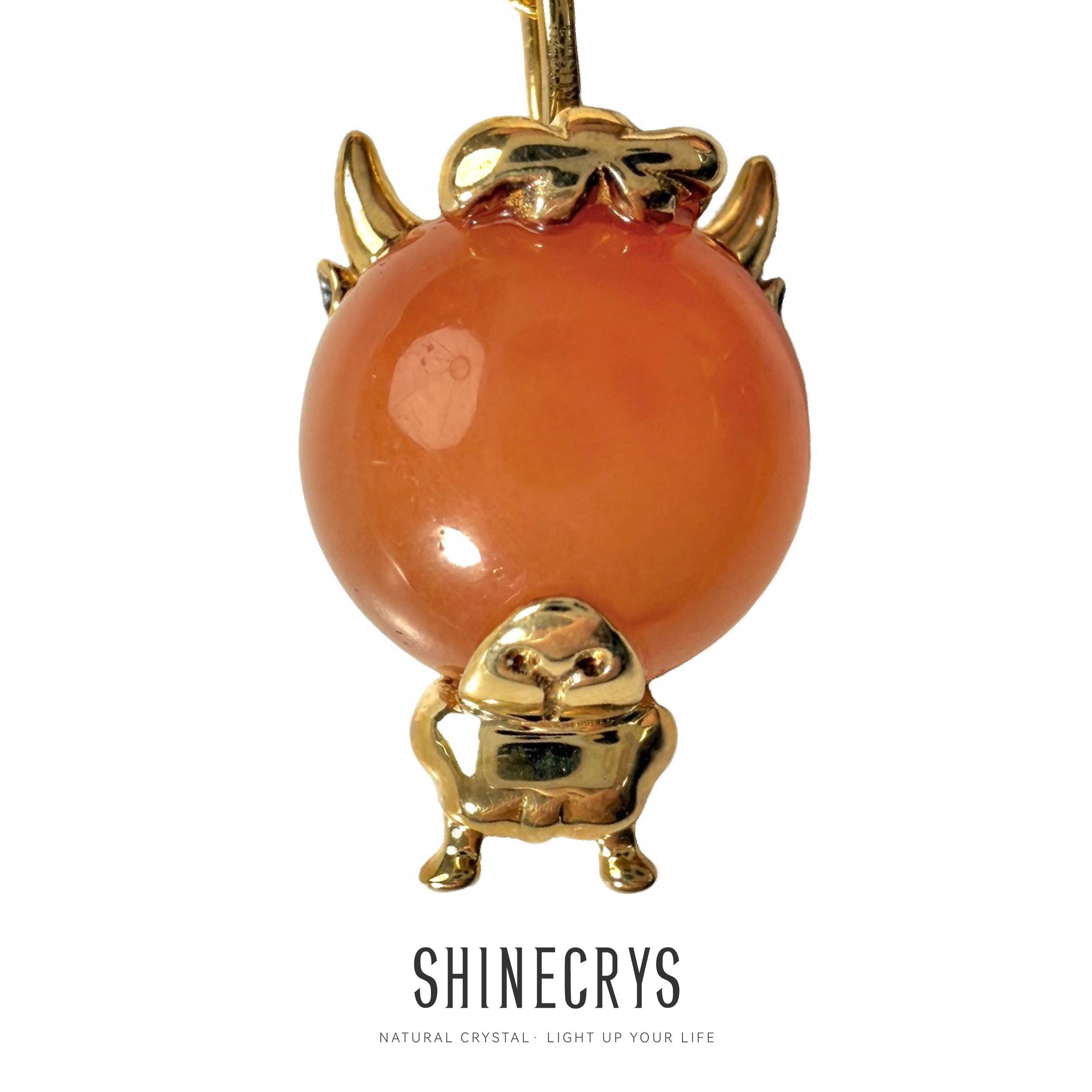 Shinecrys- red crystal pendant