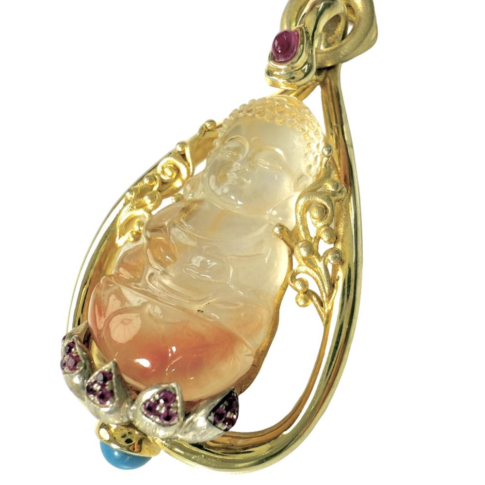 Shinecrys- red crystal pendant