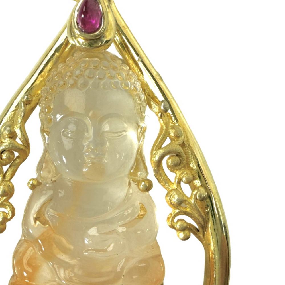 Shinecrys- red crystal pendant