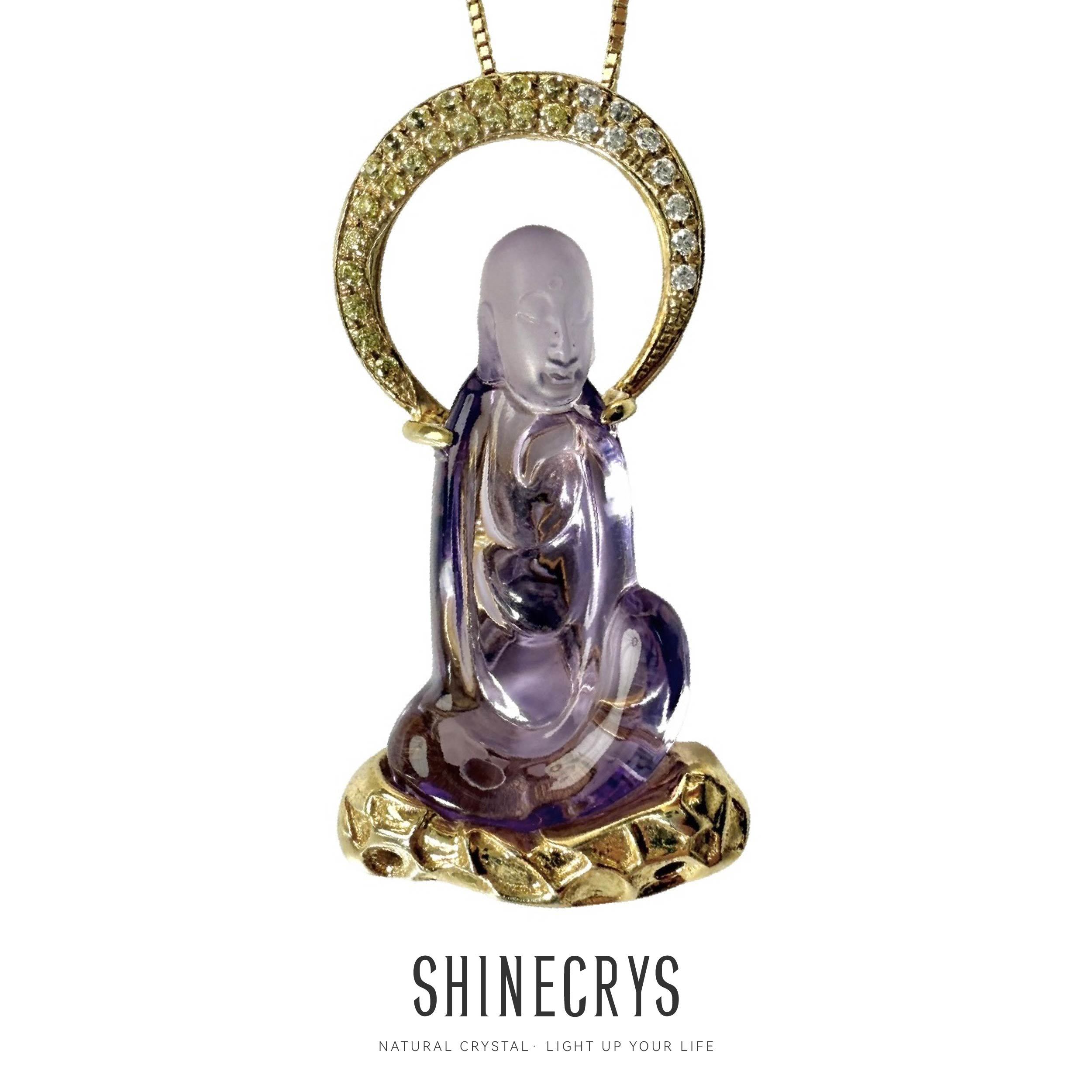 Shinecrys- amethyst pendent