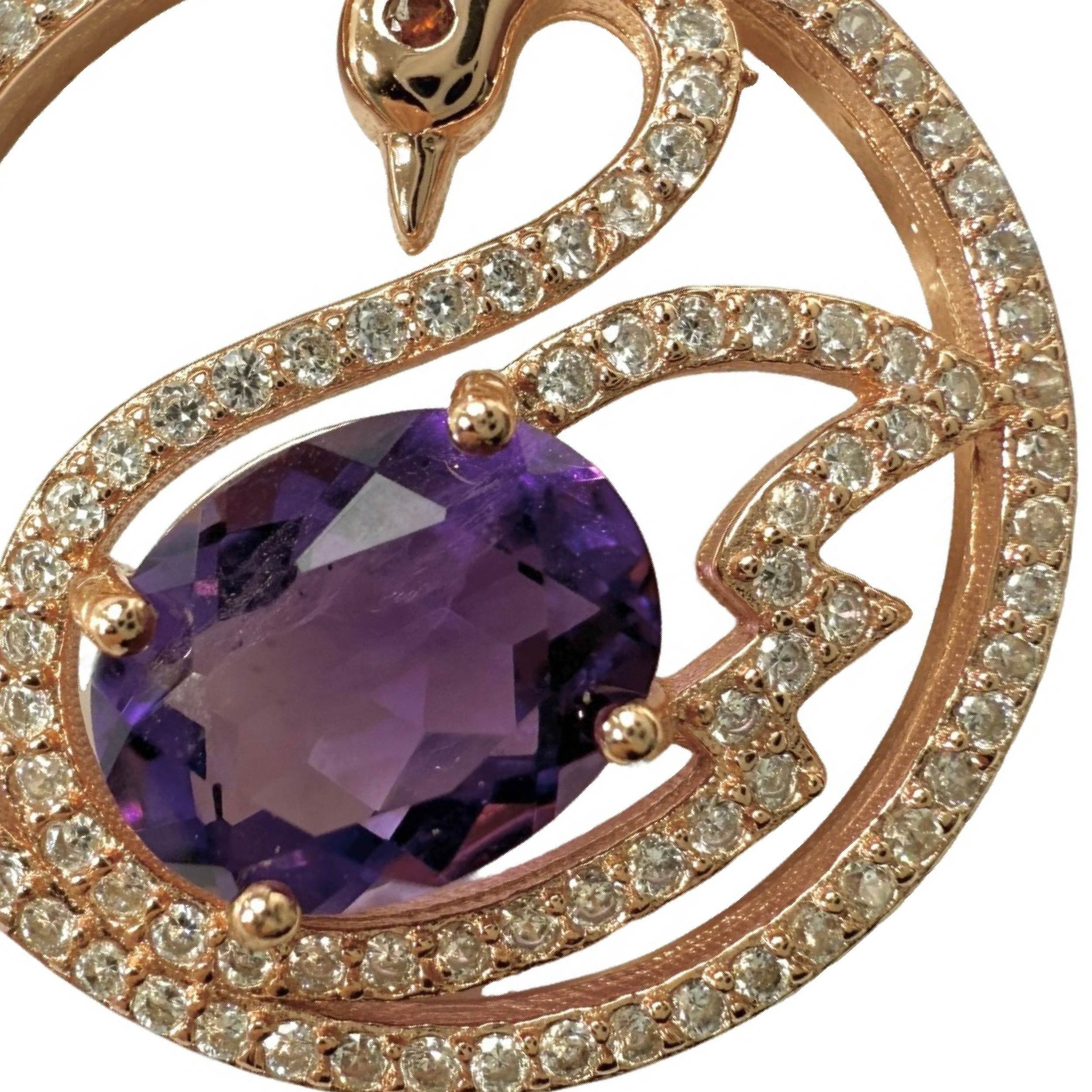 Shinecrys- amethyst pendent