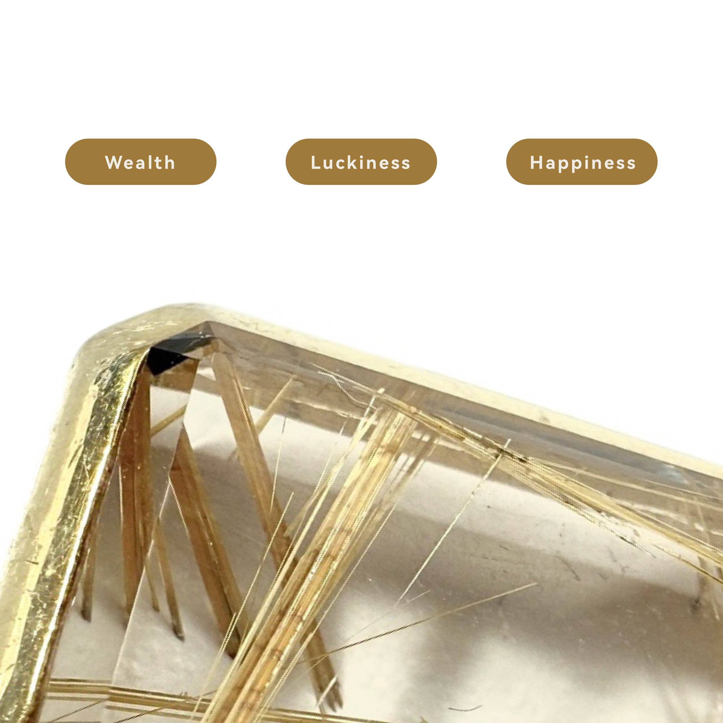 Shinecrys-golden rutile quartz pendant