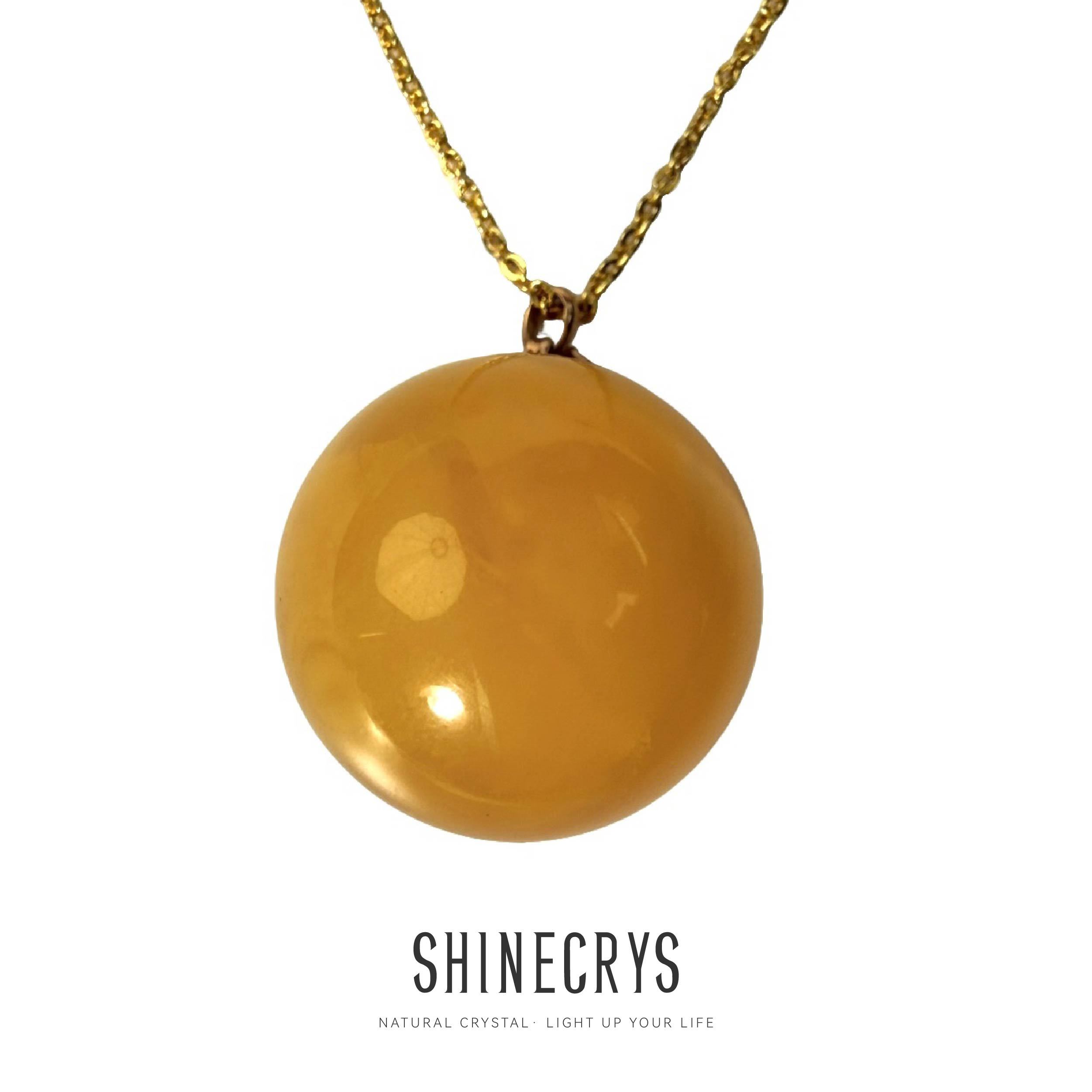 Shinecrys-Amber pendant