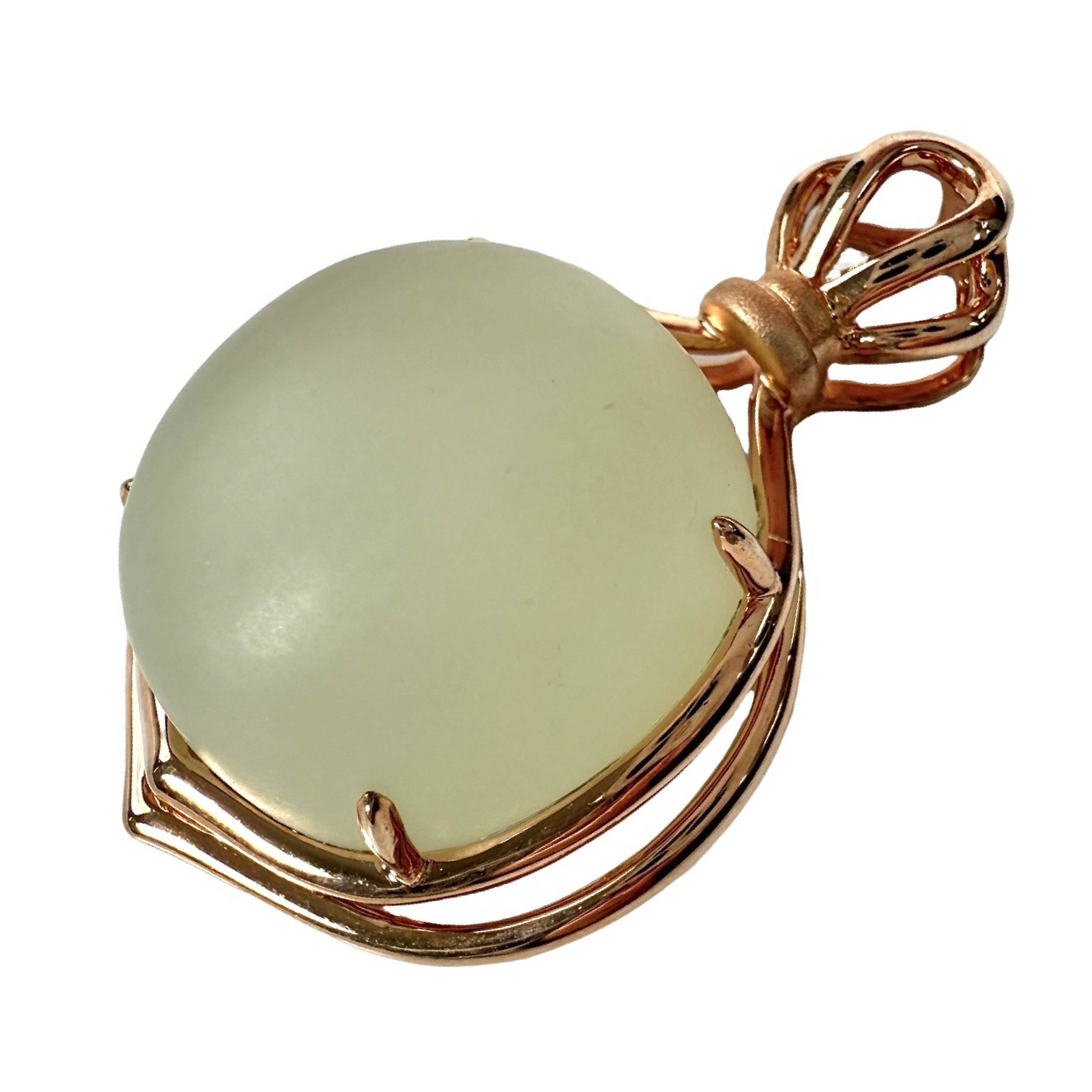 Shinecrys - green calcite pendant
