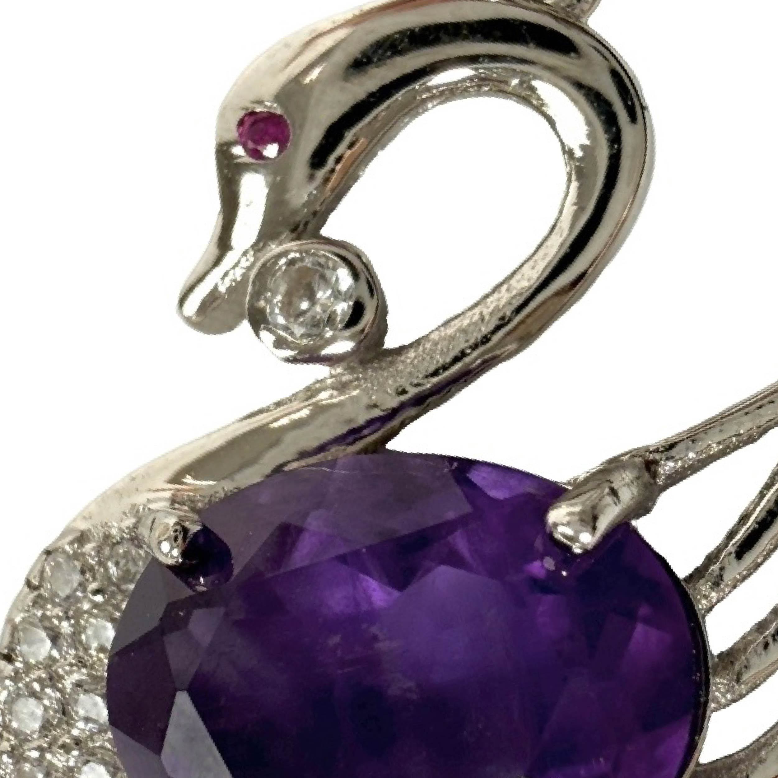Shinecrys- amethyst pendent