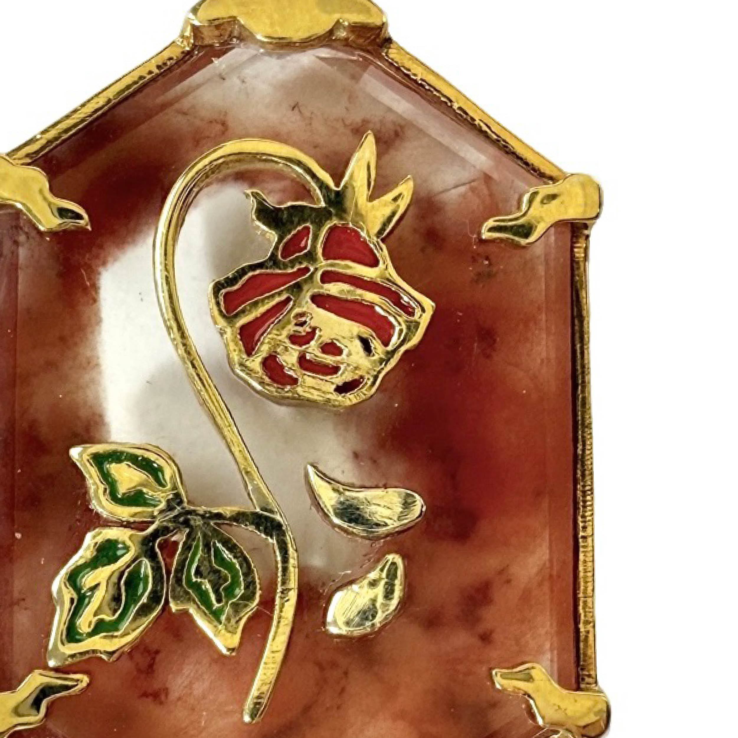 Shinecrys-red crystal pandant
