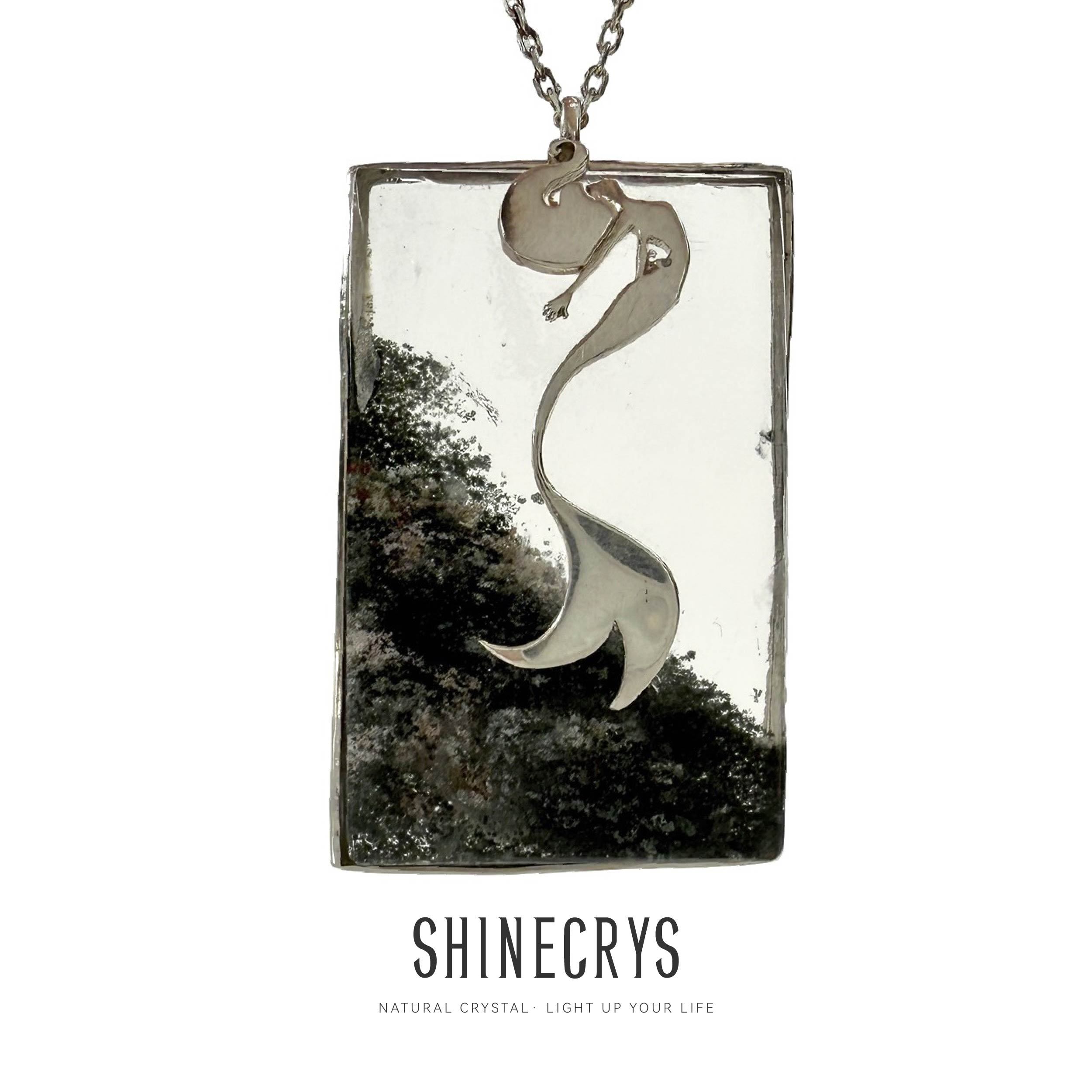 Shinecrys-phantom quartz pedant